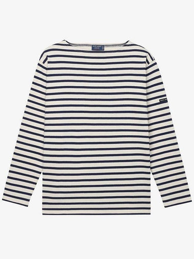 Gildo Striped Long Sleeve T-Shirt Ecru Marine - SAINT JAMES - BALAAN 1