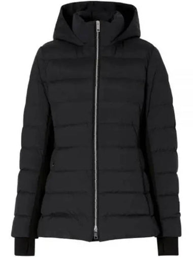 Women's New Bridge Goose Down Hoodie Padding Black - BURBERRY - BALAAN 1