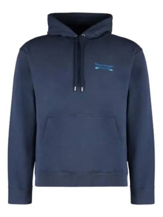 Oars Regular Hoodie Ink Blue - MAISON KITSUNE - BALAAN 2