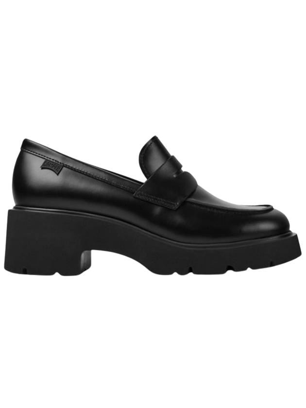 Milah Twins Leather Loafer Black - CAMPER - BALAAN 1