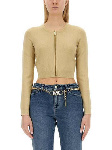 ZIPPERED CARDIGAN - MICHAEL KORS - BALAAN 1