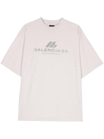 Activewear Medium Fit Short Sleeve T-Shirt White - BALENCIAGA - BALAAN 2