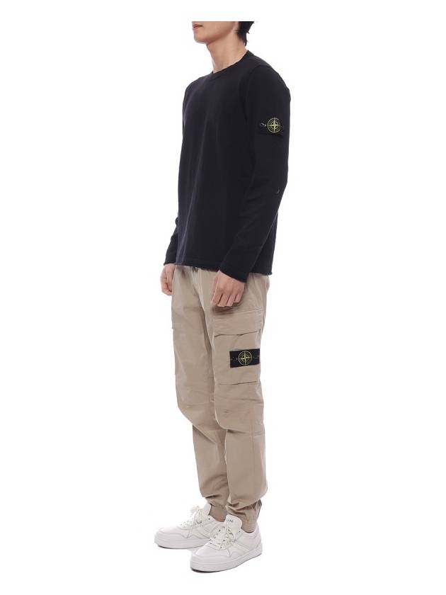 Stretch Cotton Tela Paracadute Cargo Straight Pants Sand - STONE ISLAND - BALAAN 5