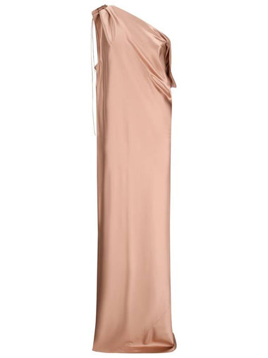 ONE-SHOULDER BRONZE WORK DRESS - MAX MARA - BALAAN 1