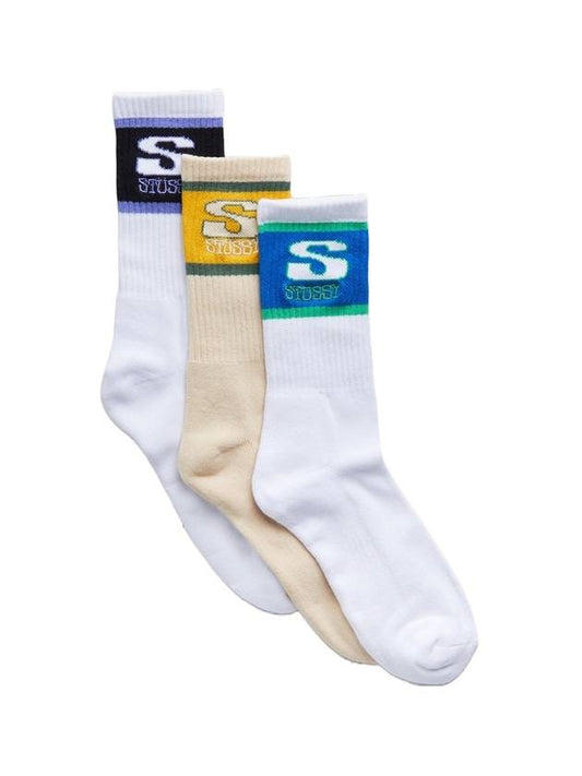 Big S Crew Socks 3 Pack - STUSSY - BALAAN 1