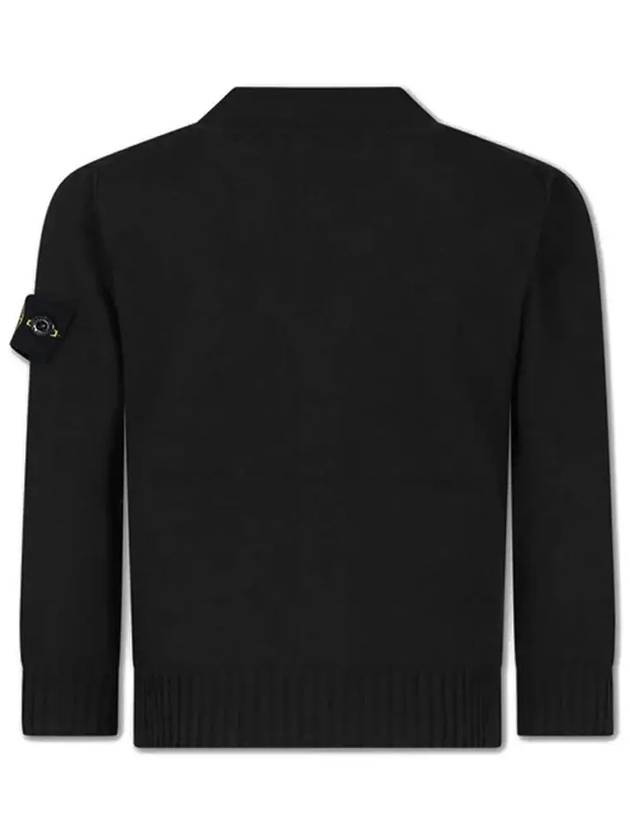 Kids Waffen Button Cardigan Black 8016511B0 V0029 - STONE ISLAND - BALAAN 3