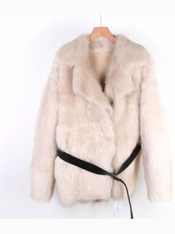 TOSKAN Shearling Coat Beige AJ013 WPO7 - IRO - BALAAN 1