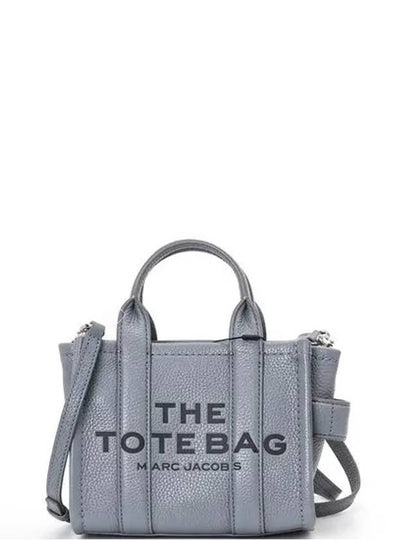 Mini Micro Leather Tote Bag Grey - MARC JACOBS - BALAAN 2