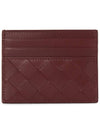 Intrecciato Leather Card Wallet Cherry Gold - BOTTEGA VENETA - BALAAN 3