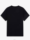 Tricolor Fox Patch Classic Pocket Short Sleeve T-Shirt Black - MAISON KITSUNE - BALAAN 2