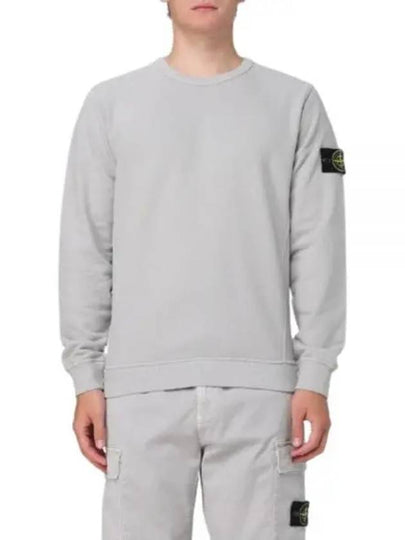 Wappen Patch Crew Neck Cotton Sweatshirt Grey - STONE ISLAND - BALAAN 2