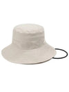 Embroidered Logo Denim Bucket Hat Ivory - GANNI - BALAAN 2