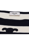 short sleeve t shirt 2X47NA040 07YC NAVY CREAM - CELINE - BALAAN 5