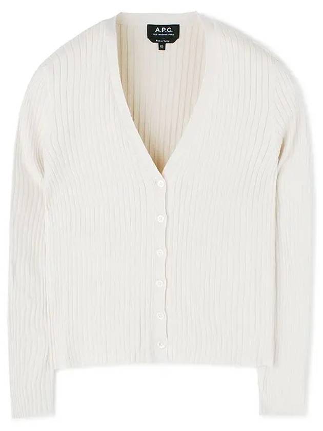 Shanya Cotton Cardigan White - A.P.C. - BALAAN 2