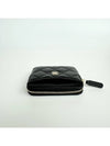 Gold Zipper Classic Grained Calfskin Card Holder Black - CHANEL - BALAAN 6