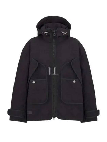 Macrocannage Hooded Anorak Black - DIOR - BALAAN 2