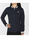 Women's Leonor Mid Layer Golf Zip-Up Jacket Navy - J.LINDEBERG - BALAAN 2