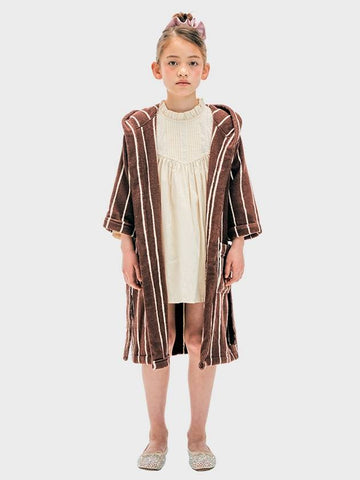 Terry Kids Robe Brown Ivory - PILY PLACE - BALAAN 1