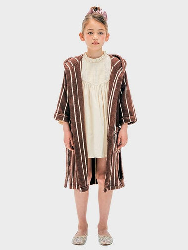 Terry Kids Robe Brown Ivory - PILY PLACE - BALAAN 1