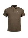 Men's Embroidered Logo Sports Polo Shirt Olive - BARBOUR - BALAAN 2