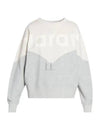 Houston Two-Tone Logo Cotton Sweatshirt Ecru Grey - ISABEL MARANT - BALAAN 2