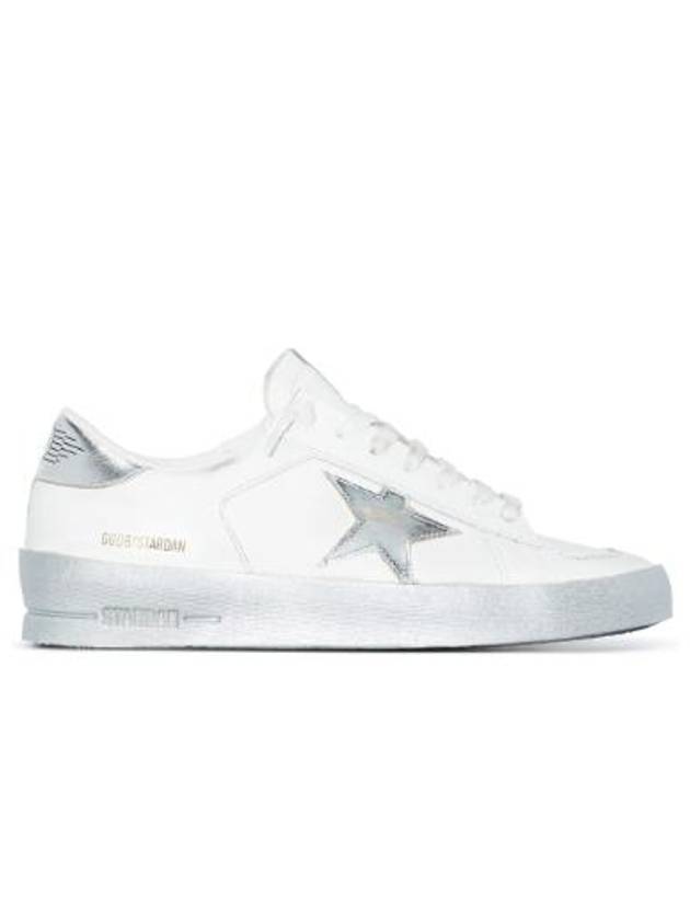 Stardan Silver Tab Low Top Sneakers White - GOLDEN GOOSE - BALAAN 2