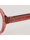 Glasses frame CL50107I 074 pink transparent horn rim square - CELINE - BALAAN 5