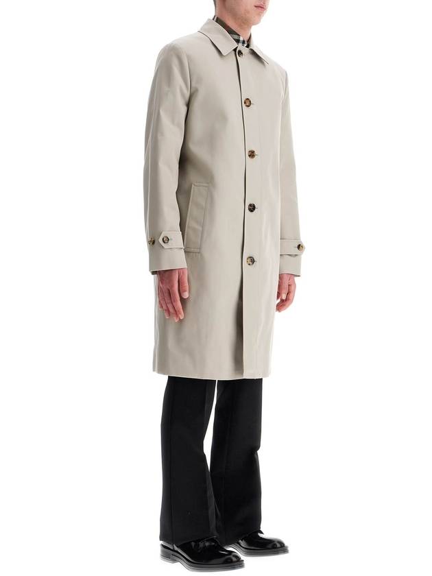 cotton blend car coat in mist - BURBERRY - BALAAN 2