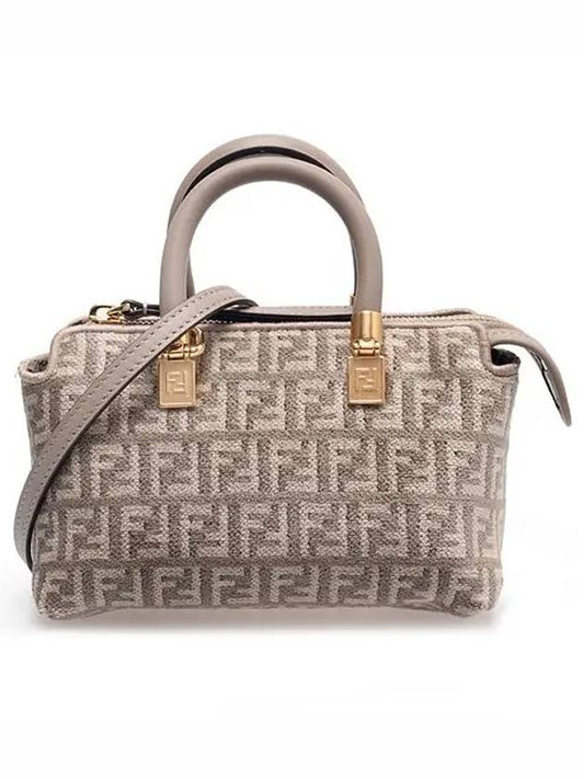 FF Tapestry Fabric Tote Bag Beige - FENDI - BALAAN 2