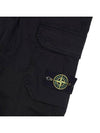 Pantaloni Comfort Fit Cargo Straight Pants Black - STONE ISLAND - BALAAN 6