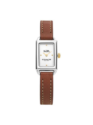 Women's Liz Leather Watch Brown - COACH - BALAAN 1