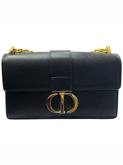 30 Montaigne East West Calfskin Chain Shoulder Bag Black - DIOR - BALAAN 2