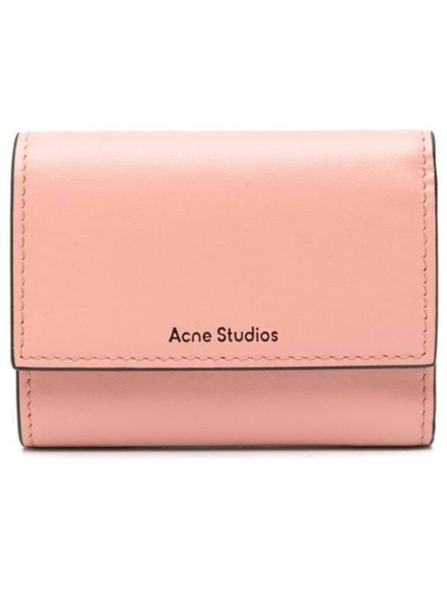 Logo Print Half Wallet Salmon Pink - ACNE STUDIOS - BALAAN 1