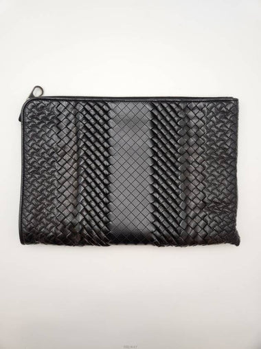 Daol Beomeo Branch Bottega Intrecciato Clutch Black Condition A - BOTTEGA VENETA - BALAAN 1