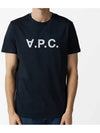 VPC Logo Organic Cotton Short Sleeve T-Shirt Navy - A.P.C. - BALAAN 5