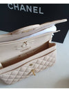 Classic small beige champagne gold gold flap bag Class A01113 - CHANEL - BALAAN 6