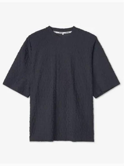 Logo Embossing Crew Neck Short Sleeve T-Shirt Navy - SUNNEI - BALAAN 2