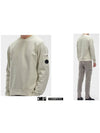 Brushed Emerized Diagonal Fleece Sweatshirt Light Grey - CP COMPANY - BALAAN 6