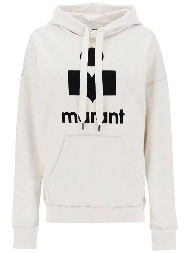 Mansel Logo Hoodie Ecru - ISABEL MARANT - BALAAN 3