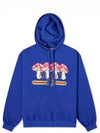 Mushroom Logo Hoodie Blue - GUCCI - BALAAN 2