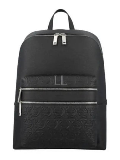 Embossed Backpack Black - SALVATORE FERRAGAMO - BALAAN 2