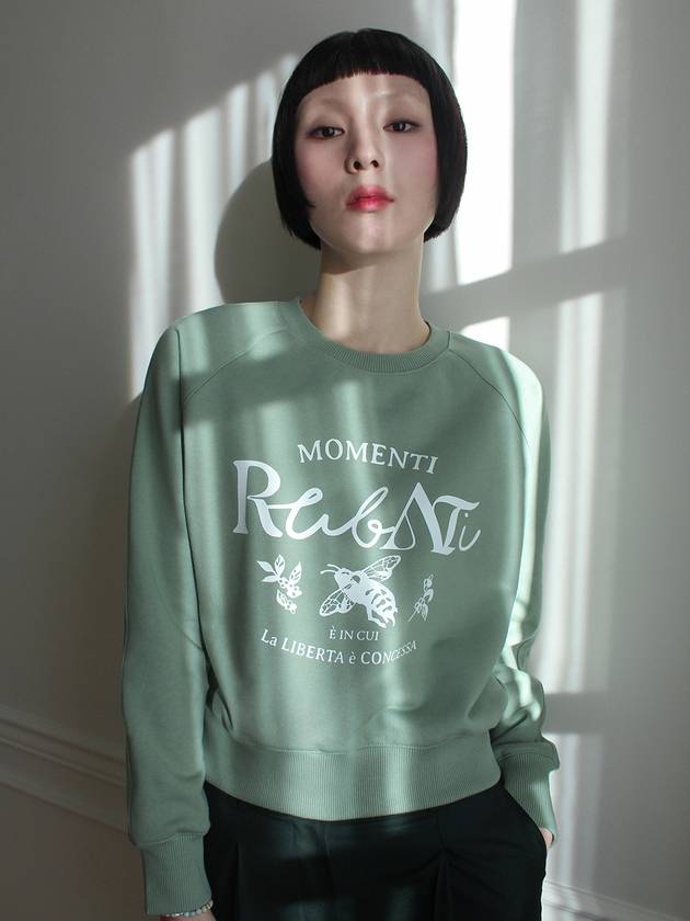 Honeybee Sweatshirt PISTACHIO - RUBATI - BALAAN 6