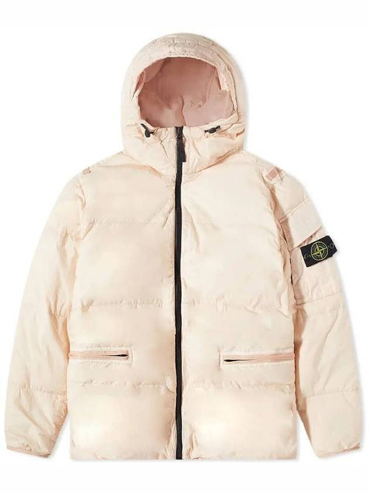 hood duck down padding light pink - STONE ISLAND - BALAAN.