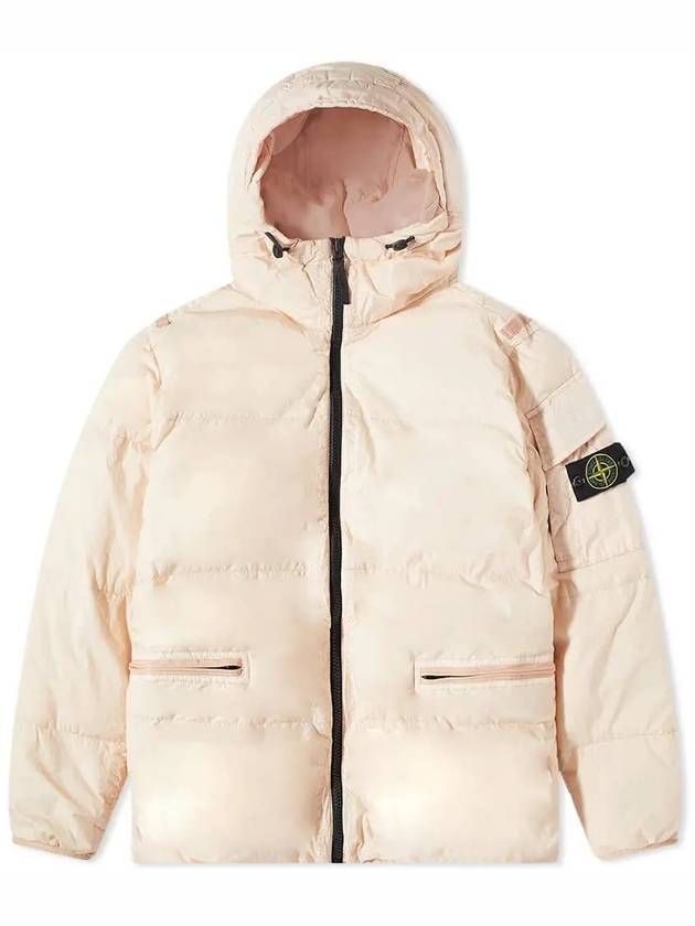 Men's Wappen Patch Crinkle Wraps Padding Light Pink - STONE ISLAND - BALAAN 1