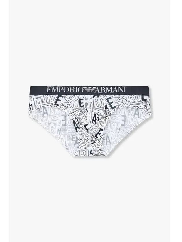 UNDERWEAR Men s Alphabet Logo Pattern Briefs White - EMPORIO ARMANI - BALAAN 1