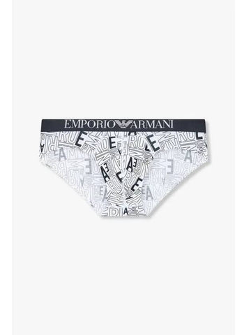 UNDERWEAR Men s Alphabet Logo Pattern Briefs White - EMPORIO ARMANI - BALAAN 1