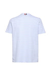 Striped Jersey Pocket Short Sleeve T-Shirt Light Blue White - THOM BROWNE - BALAAN 3