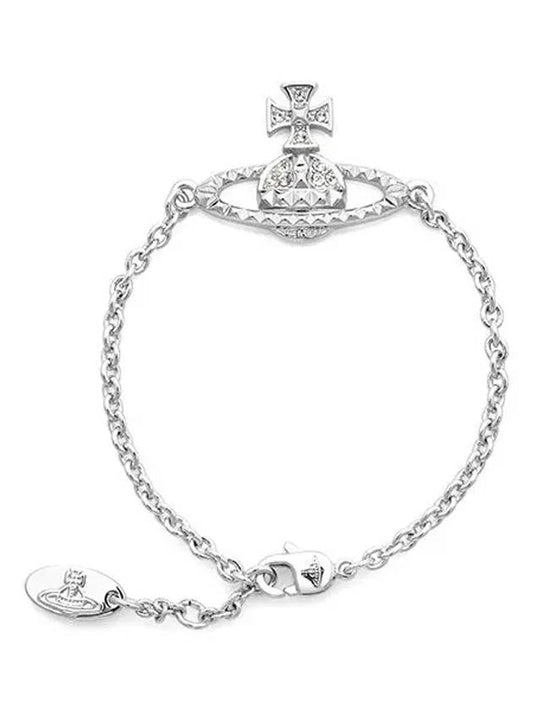 Mayfair Relief Crystal Bracelet Silver - VIVIENNE WESTWOOD - BALAAN 2