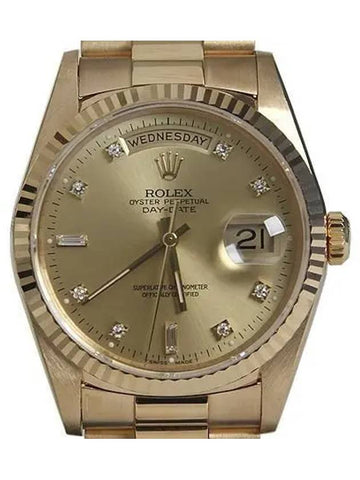 Rolex 18238 Diamond 18K Gold Box Day Date Men s Watch - ROLEX - BALAAN 1