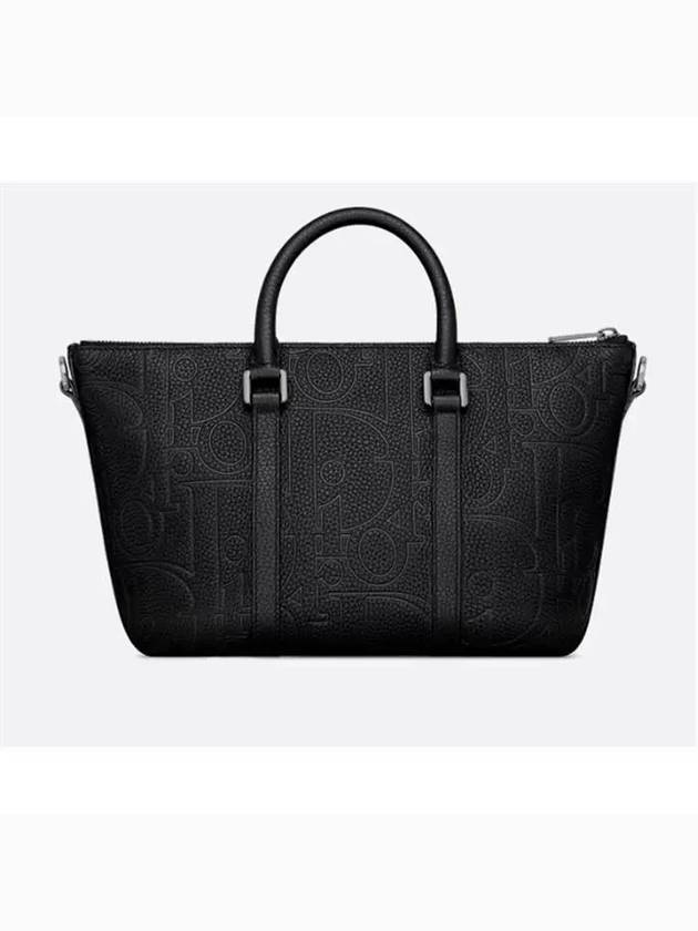 Weekender 25 Grained Calfskin Cross Bag Black - DIOR - BALAAN 3